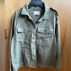 Sz Med Universal Thread Army Green Lightweight Jacket- XL